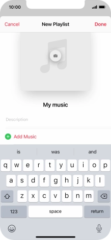 Press Add Music.