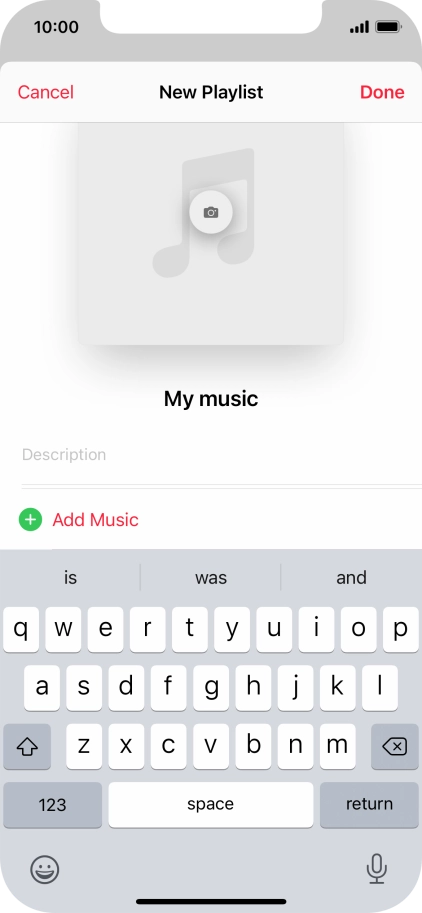 Press Add Music.