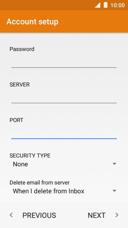 Press the drop down list below 