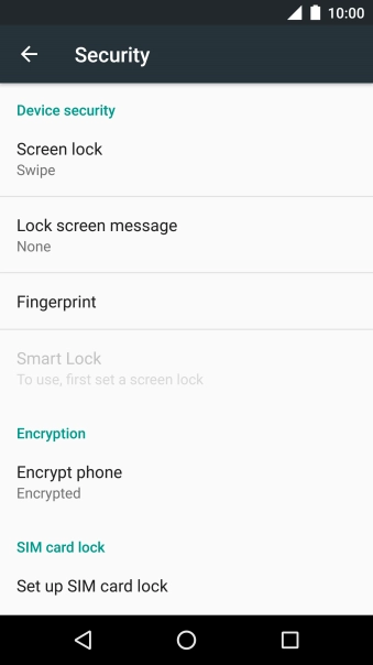 Press Screen lock.