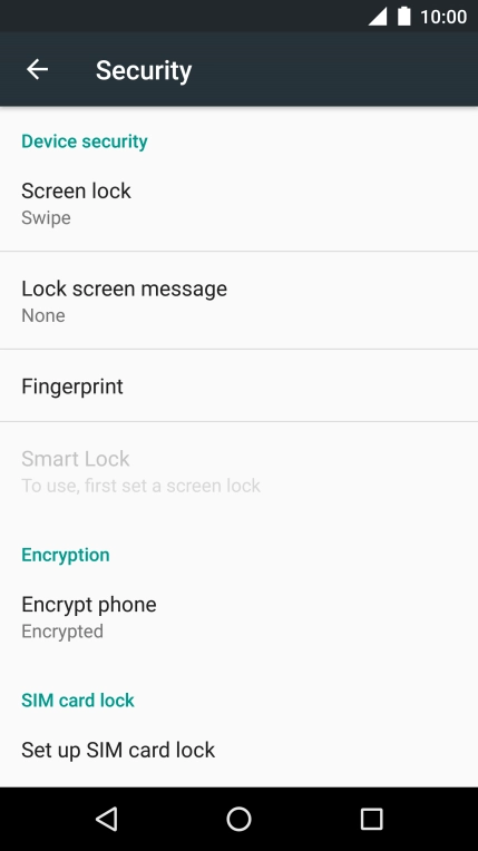 Press Screen lock.