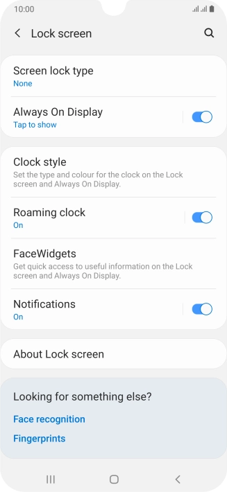 Press the Home key to return to the home screen.
