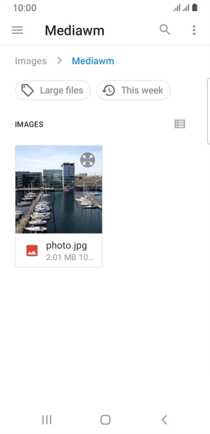 Press the required file.