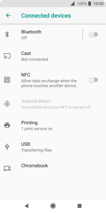 Press Bluetooth.