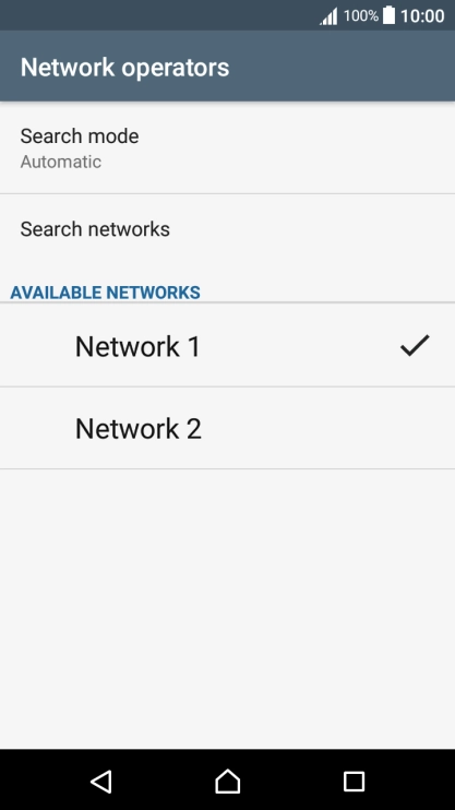 Press Search mode.