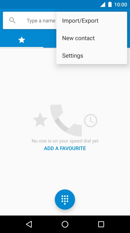Press Settings.