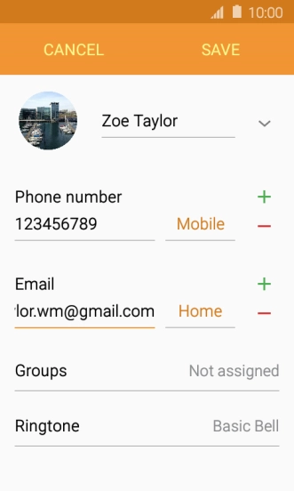 Press the Home key to return to the home screen.