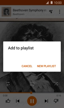 Press NEW PLAYLIST.