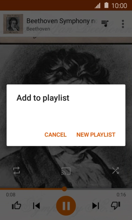 Press NEW PLAYLIST.