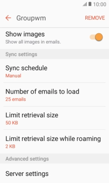 Press Sync schedule.