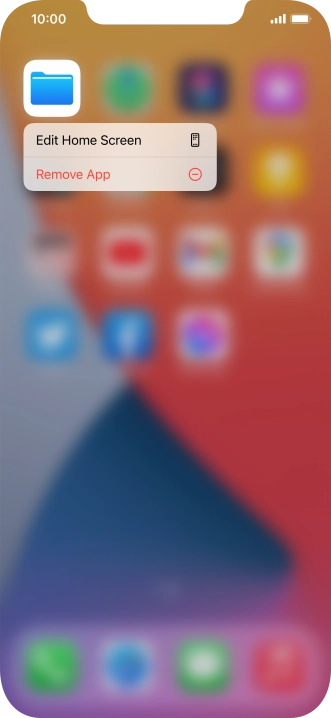 Press Remove App.