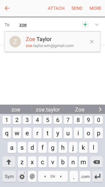 Press the required contact.