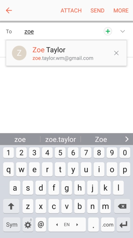 Press the required contact.