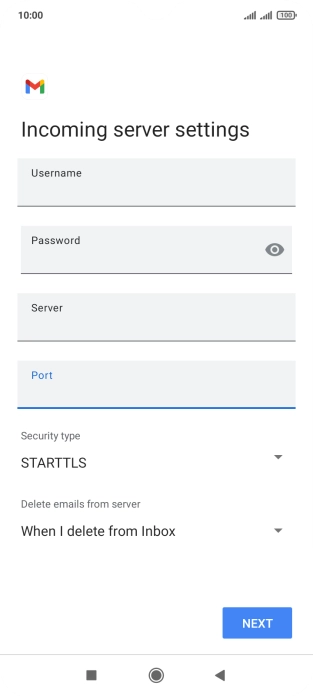 Press the drop down list below 