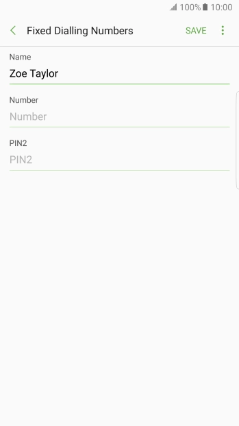 Press Number and key in the required phone number.