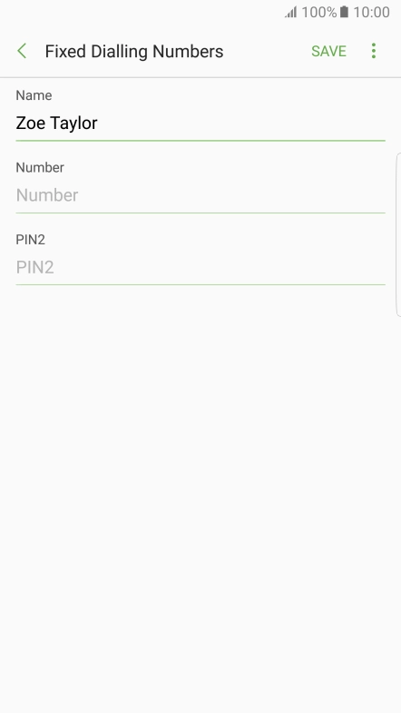 Press Number and key in the required phone number.