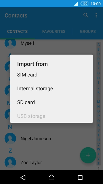 Press SIM card.