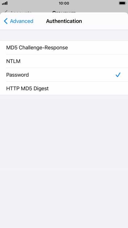 Press Password.