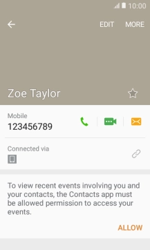 Press the Home key to return to the home screen.