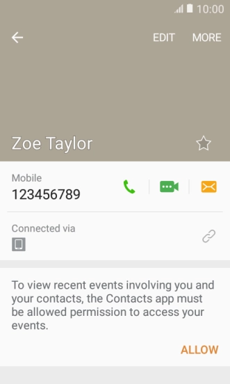 Press the Home key to return to the home screen.