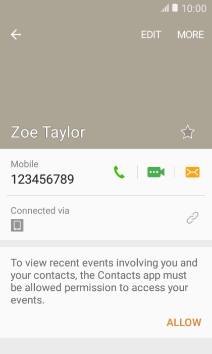 Press the Home key to return to the home screen.