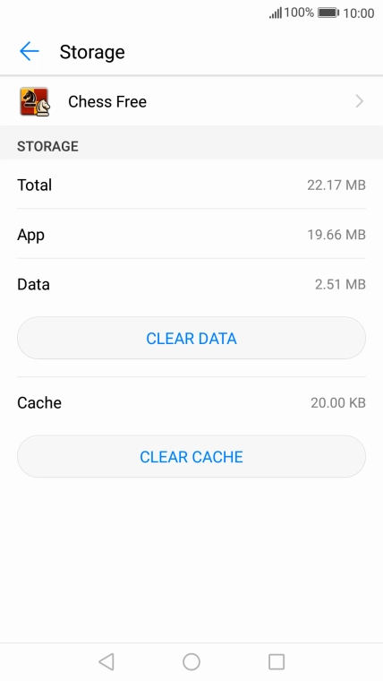 Press CLEAR CACHE.