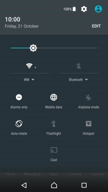 Press the sound settings icon to turn off silent mode.