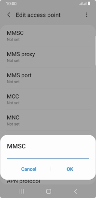 Key in http://www.vodafone.ie/mms and press OK.
