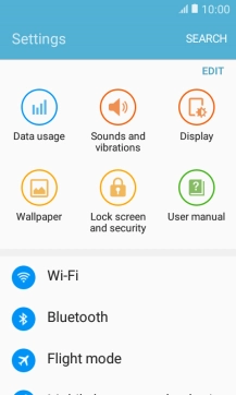 Press Wi-Fi.