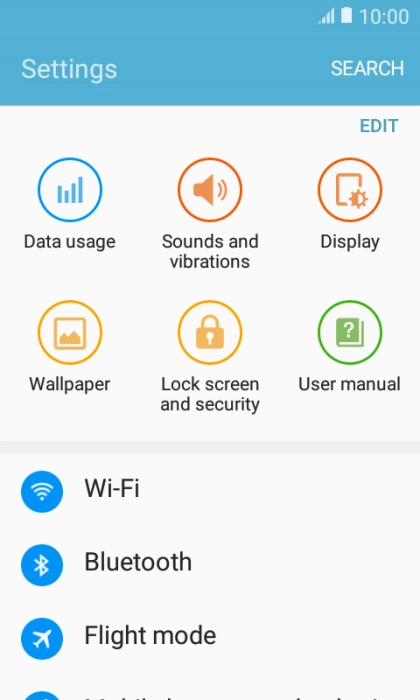 Press Wi-Fi.