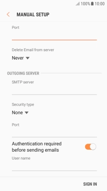 Press the drop down list below 