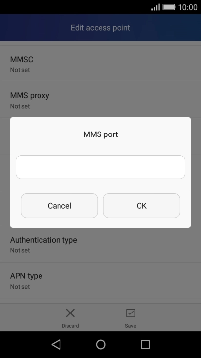 Key in 80 and press OK.