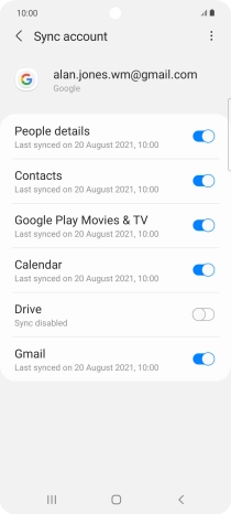 Press the Home key to return to the home screen.
