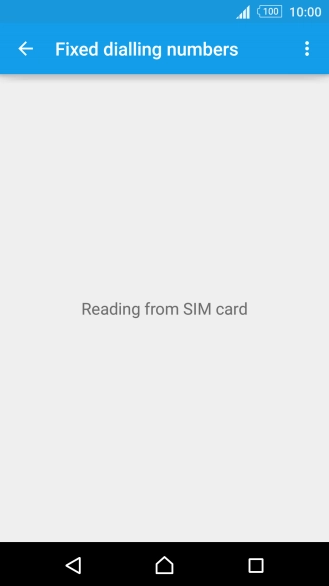 Press the menu icon.