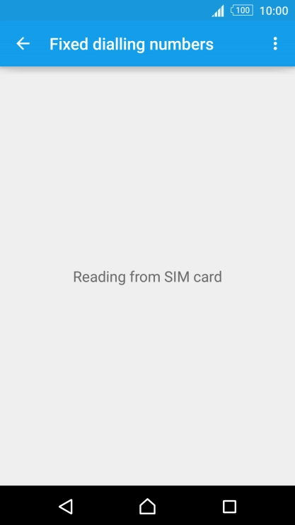 Press the menu icon.
