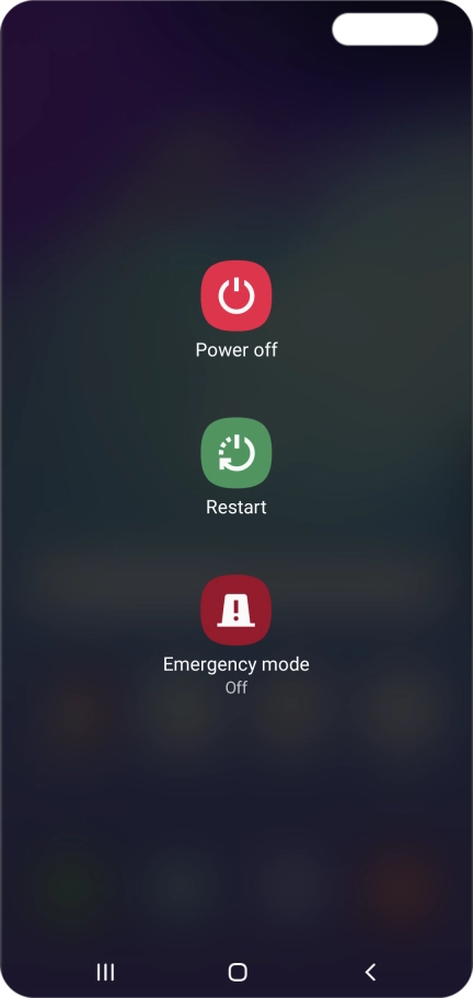 Press Power off.
