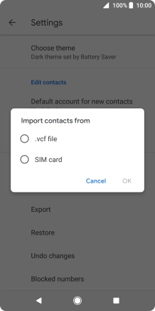 Press SIM card.