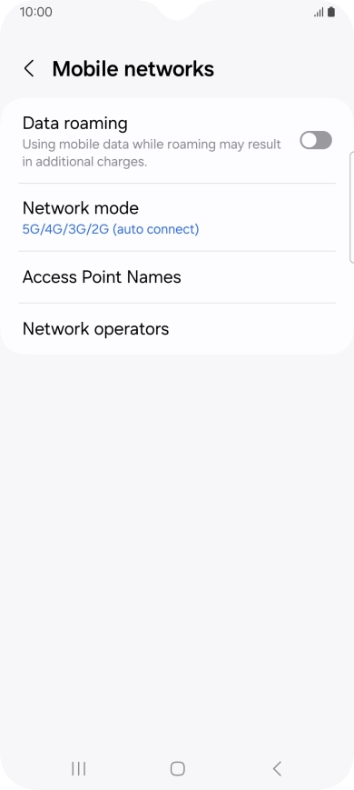 Press Access Point Names.