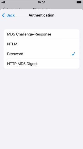Press Password.