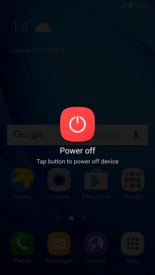 Press Power off.