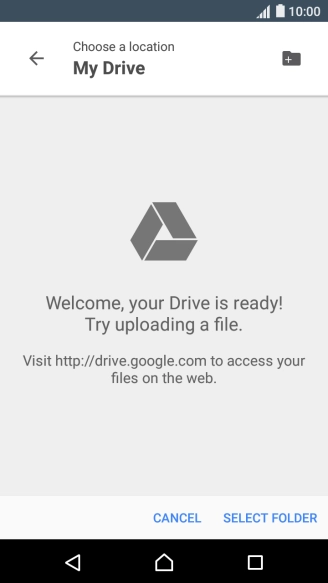 Press the new folder icon.