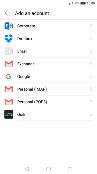 Press Google.