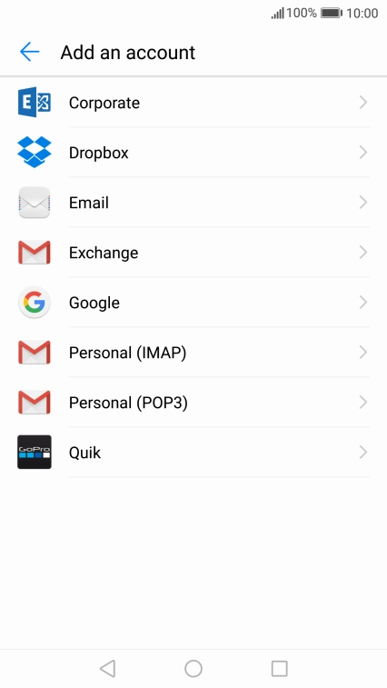 Press Google.