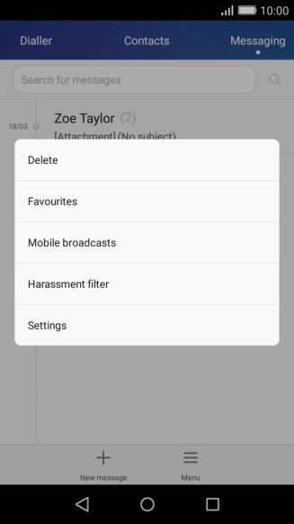 Press Settings.