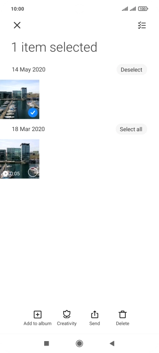 Press the select all icon.