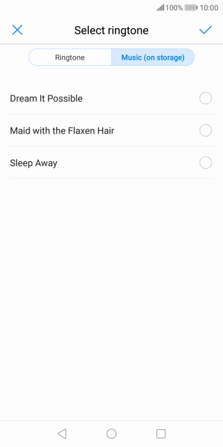 Press the required ring tones to hear them.