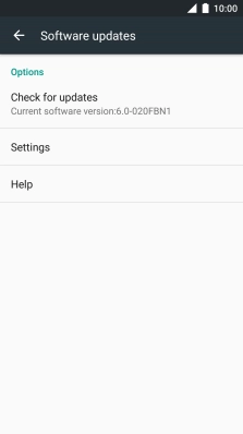 Press Check for updates. If a new software version is available, it's displayed. 
Follow the instructions on the screen to update the phone software.