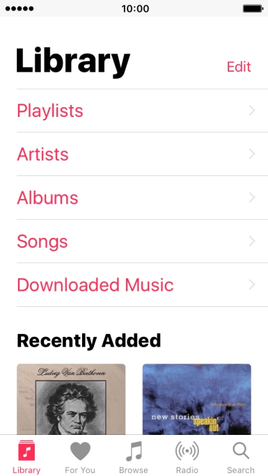 Press Playlists.