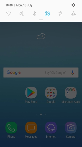Press the Home key to return to the home screen.