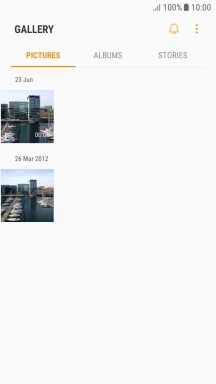 Press and hold the required picture or video clip.